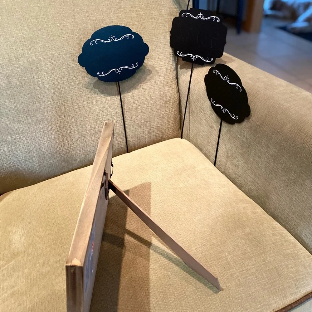 5 piece Wedding / graduation items chalkboards